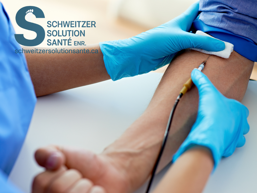 Prise de sang et analyses sanguines à domicile à Montréal – Schweitzer Solution Santé